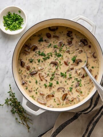 Creamy Vegan Mushroom Soup Recipe