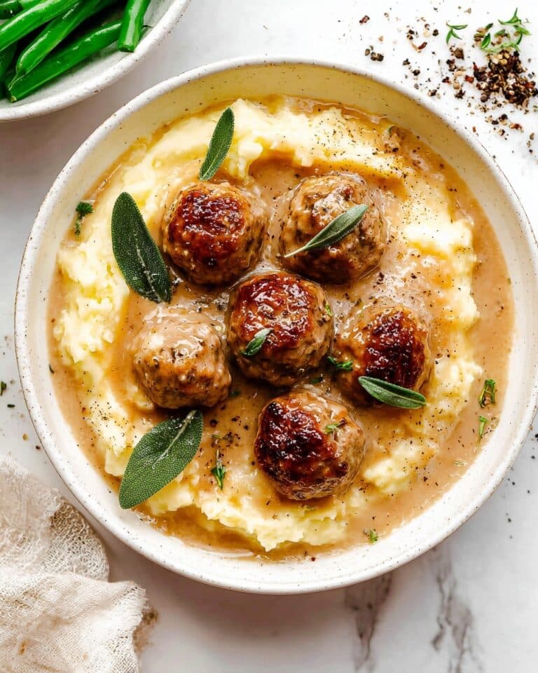 Turkey Meatballs with Savory Gravy Recipe