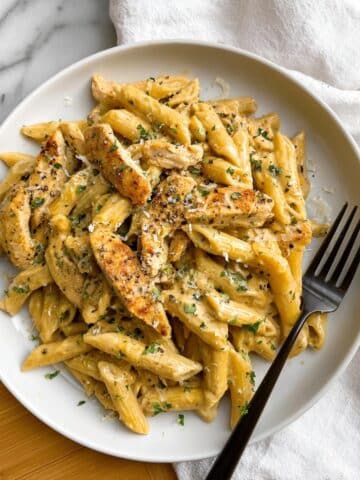 Garlic Parmesan Chicken and Pasta Recipe