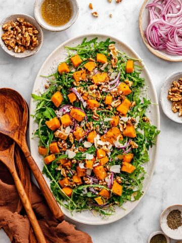 Roasted Butternut Squash Salad with Apple Cider Vinaigrette Recipe