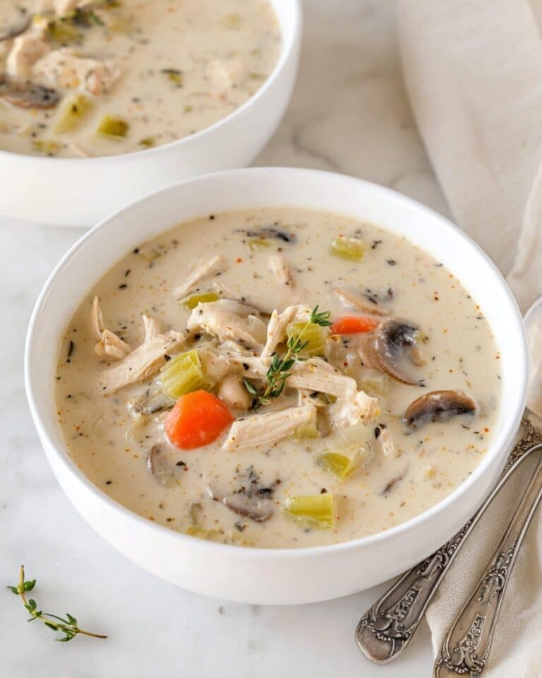 Creamy Chicken and Mushroom Soup Recipe