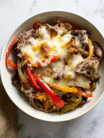 Keto Philly Cheesesteak Casserole Recipe