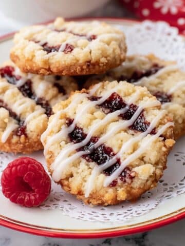 Raspberry Crumble Cookies Recipe