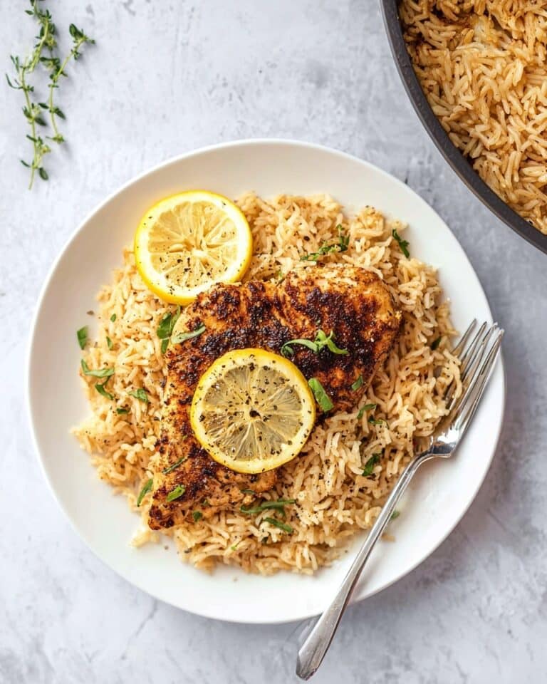 One Pot Lemon Herb Chicken & Rice Recipe