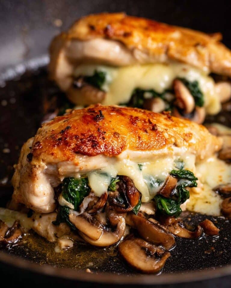 Mushroom Stuffed Chicken Breast Recipe