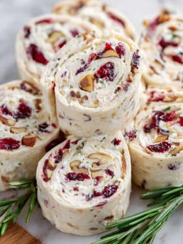 Cranberry Pecan Cream Cheese Pinwheels Recipe