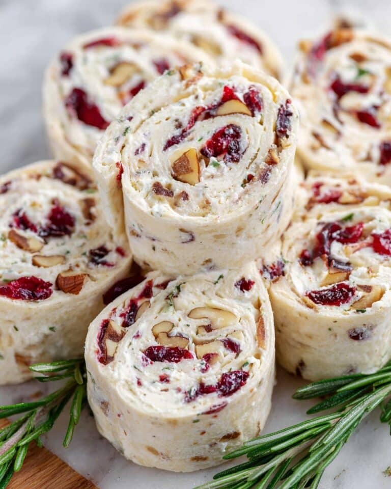 Cranberry Pecan Cream Cheese Pinwheels Recipe