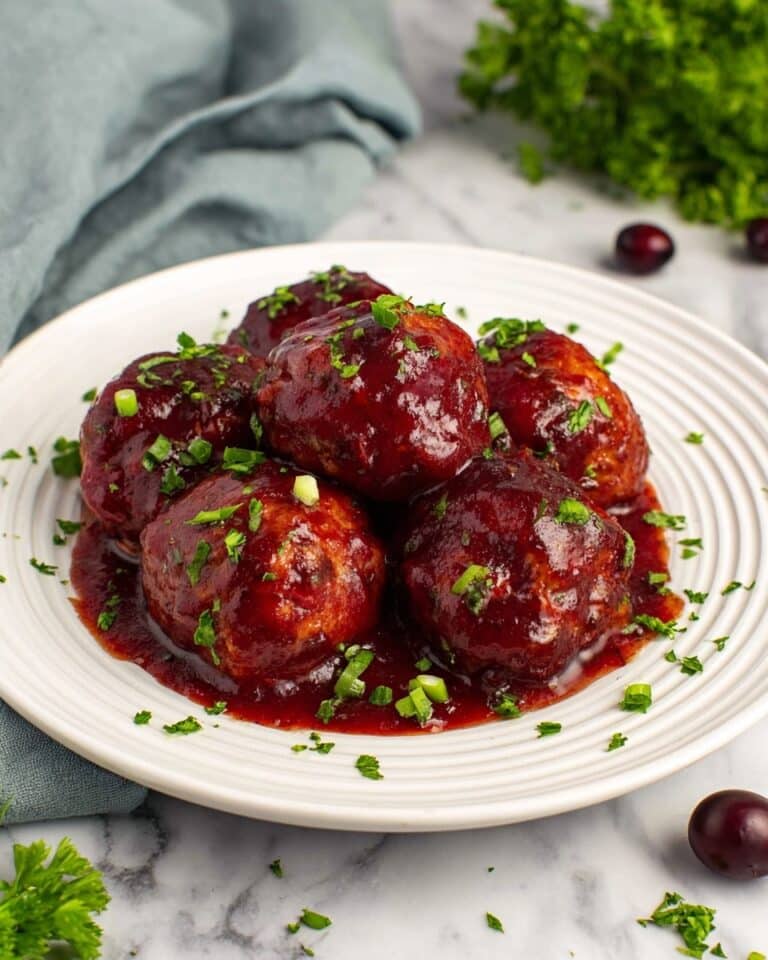 Cranberry Meatballs with Sweet Tart Cranberry Sauce Recipe