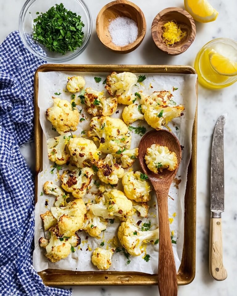 Roasted Cauliflower with Lemon, Parsley, and Parmesan Recipe