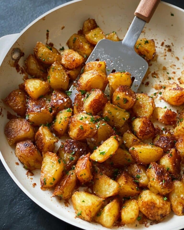 Crispy Garlic Herb Roasted Potatoes Recipe