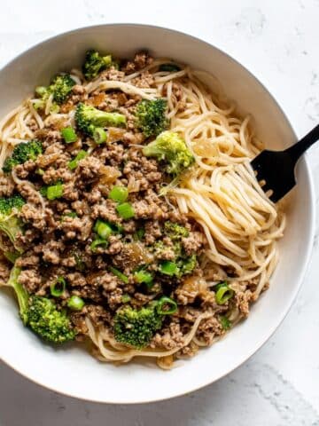 Asian Style Ground Beef and Noodles Recipe