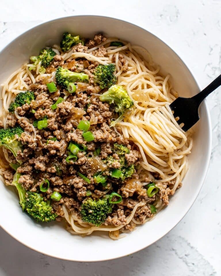 Asian Style Ground Beef and Noodles Recipe