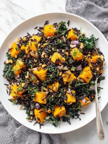 Roasted Pumpkin Wild Rice Salad Recipe