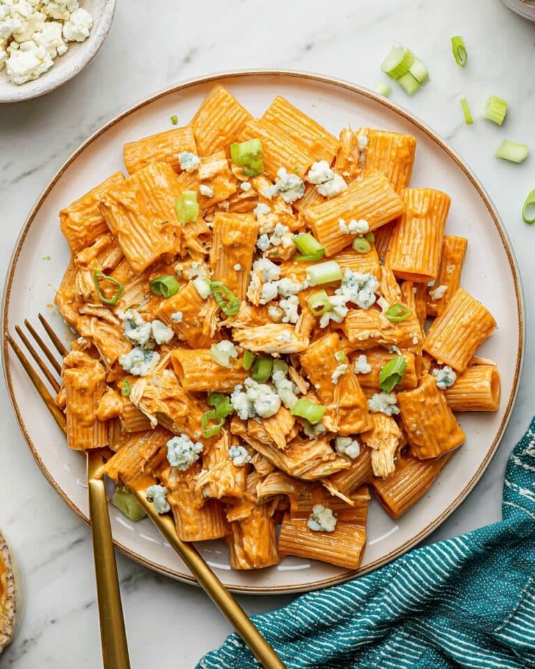 Creamy Buffalo Chicken Pasta Recipe