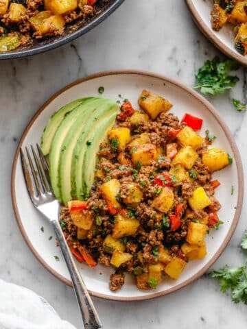 Mexican Ground Beef and Potato Skillet Recipe