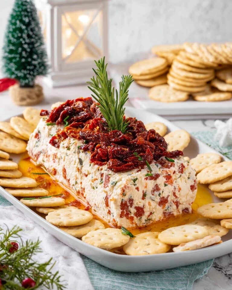 Italian Antipasto Cream Cheese Log Recipe