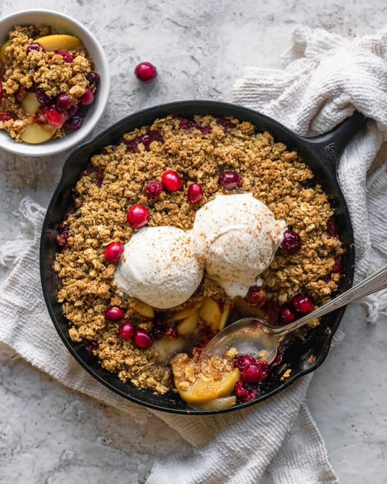 Oatmeal Apple Cranberry Crisp Recipe