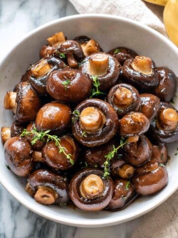 Creamy Garlic Mushrooms with Brie Recipe