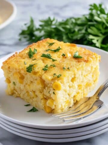 Easy Corn Casserole with Butter, Creamed Corn, and Jiffy Mix Recipe