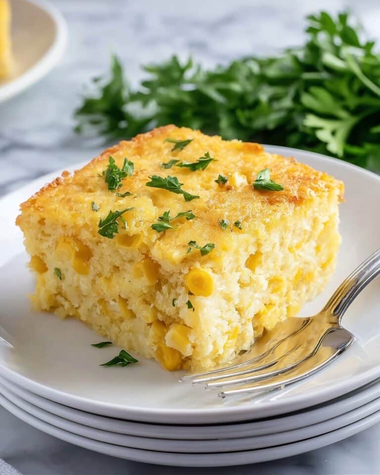 Easy Corn Casserole with Butter, Creamed Corn, and Jiffy Mix Recipe