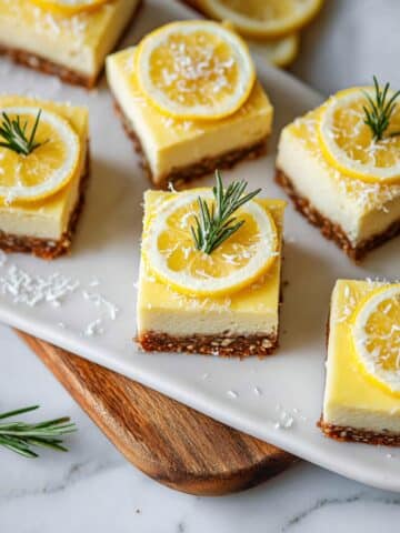 Healthy Vegan Lemon Bars Recipe