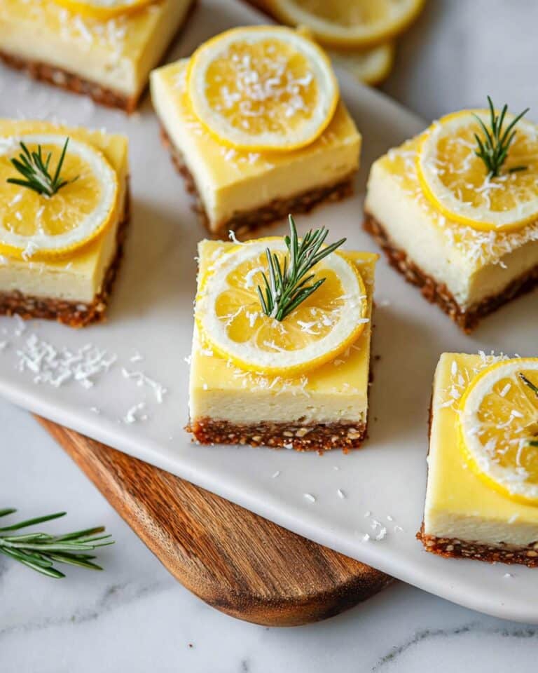 Healthy Vegan Lemon Bars Recipe