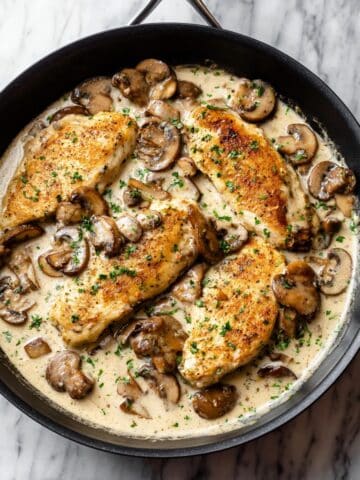 Creamy White Wine Mushroom Chicken Recipe