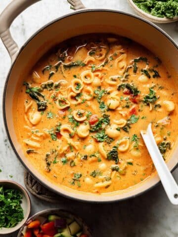 Creamy Tortellini Minestrone Soup Recipe