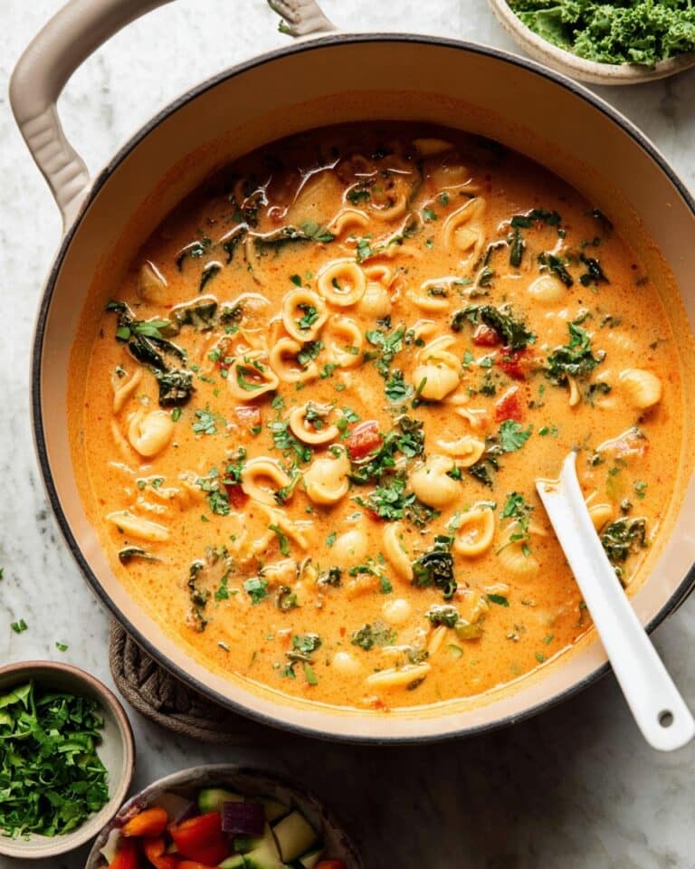 Creamy Tortellini Minestrone Soup Recipe