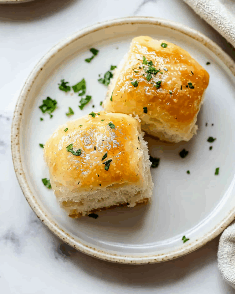 Vegan Garlic Parmesan Dinner Rolls