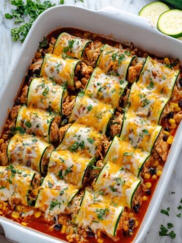 Zucchini Enchilada Roll-Ups Recipe