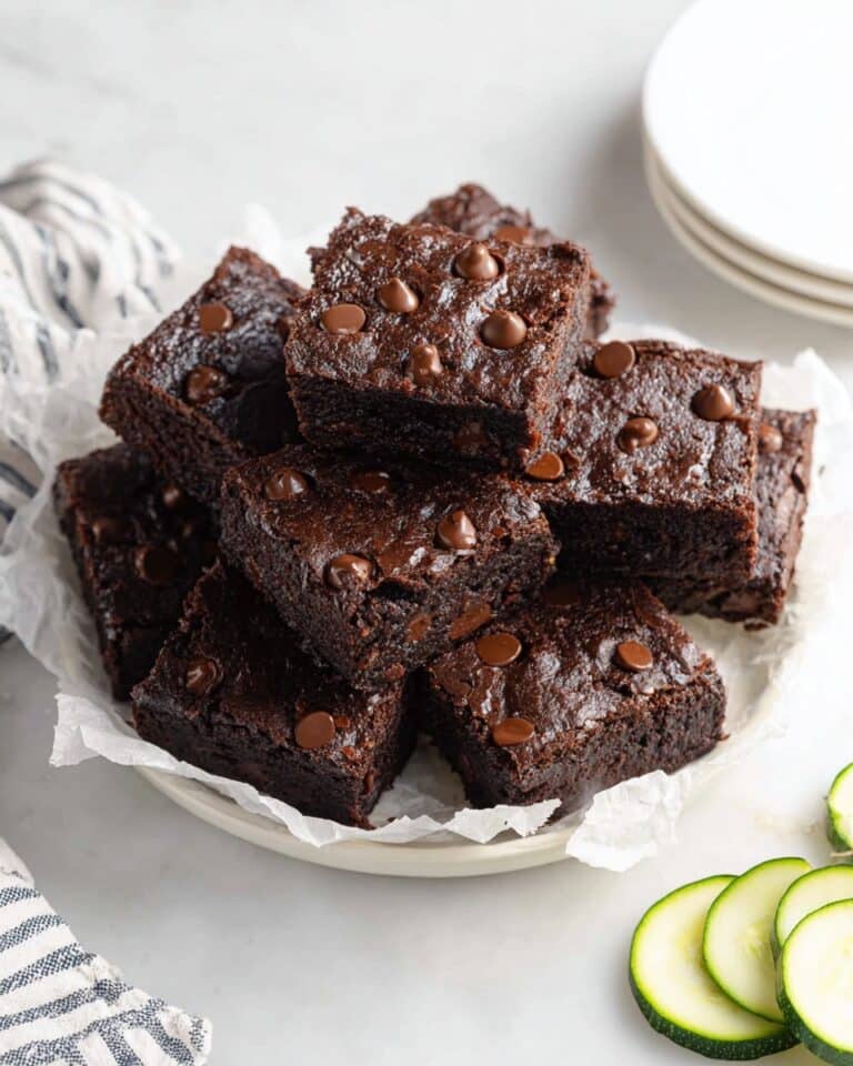 Dark Chocolate Zucchini Brownies Recipe