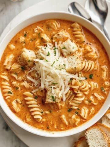 Crockpot Chicken Parmesan Soup Recipe