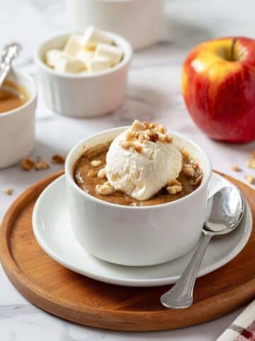 Warm Apple Mug Cake Recipe