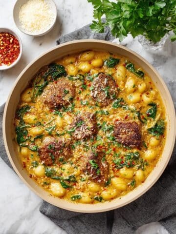Garlic Chicken Gnocchi Skillet Recipe