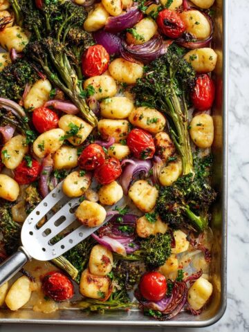 Sheet Pan Gnocchi with Roasted Vegetables and Feta Recipe