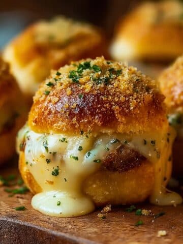 Garlic Parmesan Cheeseburger Bombs Recipe