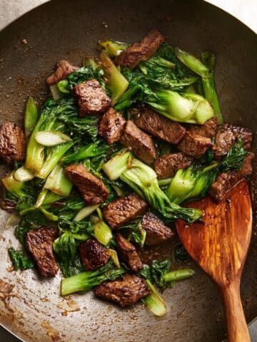 Beef Stir-Fry with Baby Bok Choy & Ginger Recipe