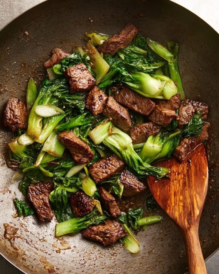 Beef Stir-Fry with Baby Bok Choy & Ginger Recipe
