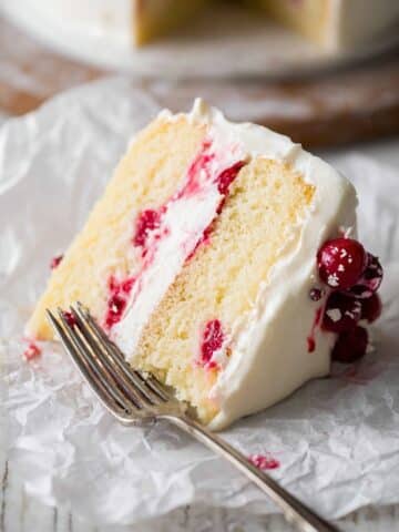 Raspberry Lemon Cake with Lemon Buttercream Frosting Recipe