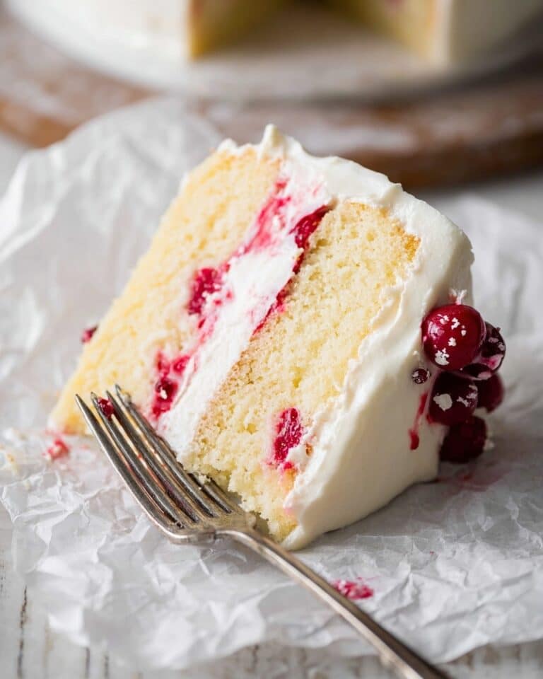 Raspberry Lemon Cake with Lemon Buttercream Frosting Recipe