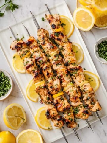 Juicy Lemon Herb Chicken Kebabs Recipe