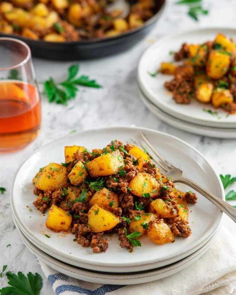 One Pot Ground Beef & Potatoes Recipe