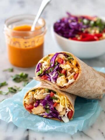 Hot & Spicy Thai Chicken Wraps Recipe