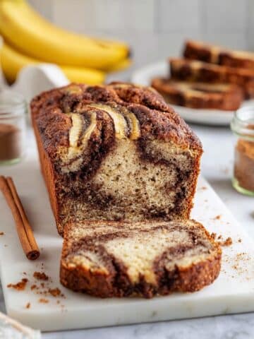 Cinnamon Swirled Banana Bread Recipe