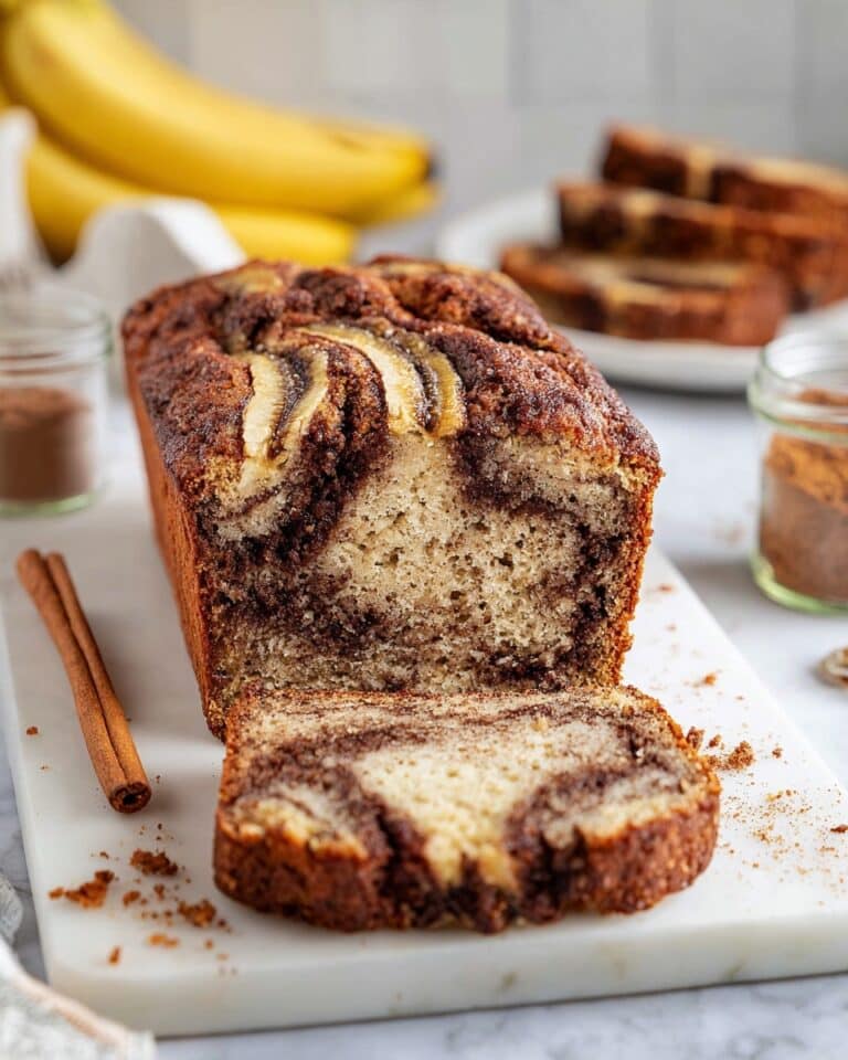 Cinnamon Swirled Banana Bread Recipe