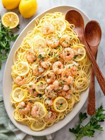 Shrimp Scampi over Pasta Recipe
