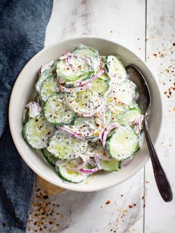 Cucumber Everything Bagel Salad Recipe