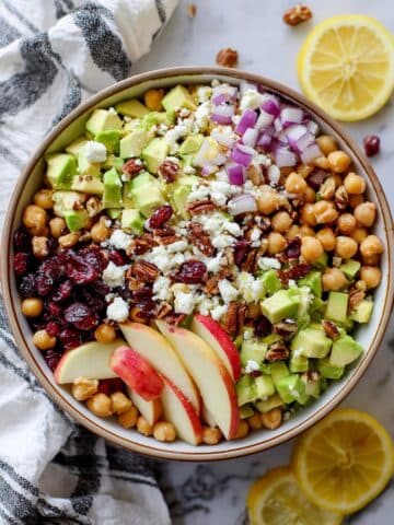 Feta & Cranberry Chickpea Salad Recipe