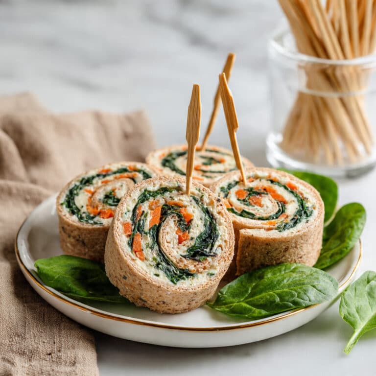 Spinach Dip Pinwheels Recipe